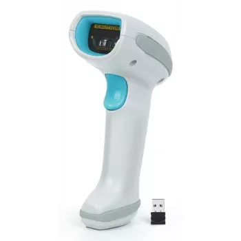 DIGITUS Advanced Wireless 1D/2D svītrkodu skeneris, 2,4 GHz, 100m darbības rādiuss, IP54, uzlādējams