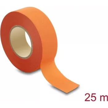 Delock auduma līmlente 25 m x 25 mm, plēšama ar roku, pašlīmējoša, oranža