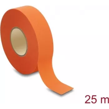 Delock Fabric Tape 25 m x 25 mm Plīsumizturīga pašlīmējošā lente oranža