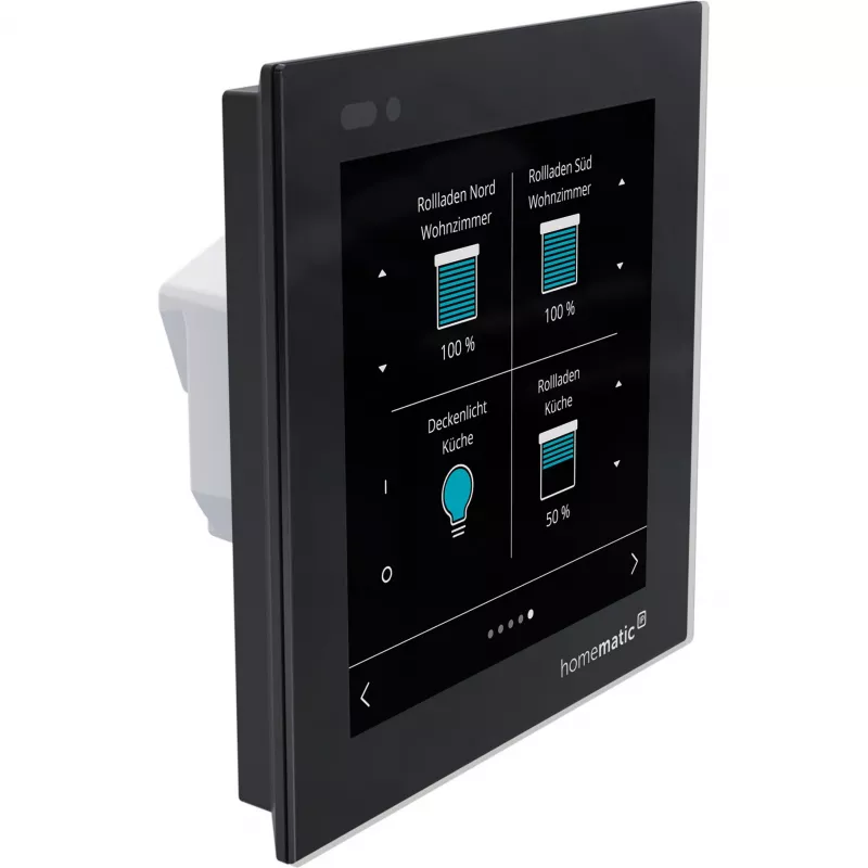 Homematic IP Glass Display sienas termostats (HmIP-WGD) - Melns