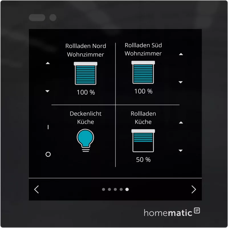 Homematic IP Glass Display sienas termostats (HmIP-WGD) - Melns
