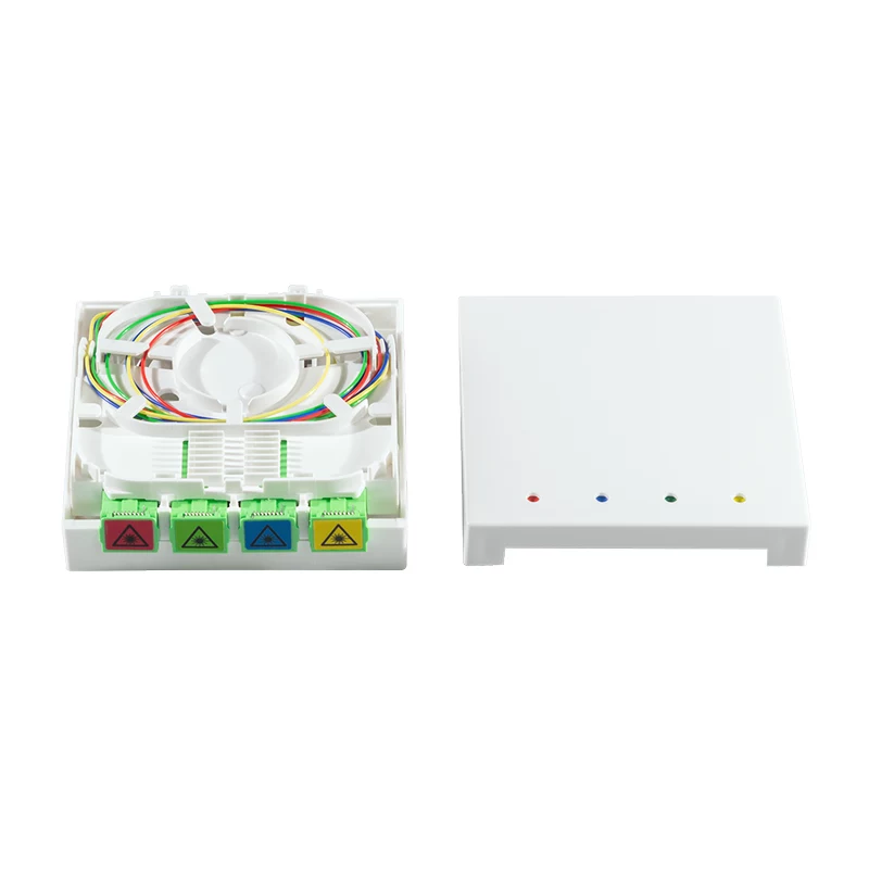 LogiLink FB4SC50 FTTH terminācijas kārba ar 50 m OS2 viensveida SC/APC kabeli, balta