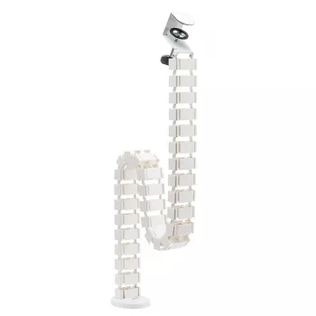 LogiLink elastīgais kabeļu kanāls ar skavu 1347x129 mm balts KAB0093