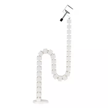 LogiLink elastīgais kabeļu kanāls ar skavu 1347x129 mm balts KAB0093