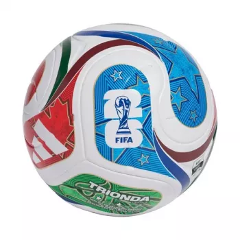 adidas World Cup 26 Trionda League Futbols 5. izmērs Balts/Melns/Solar Red JD8045