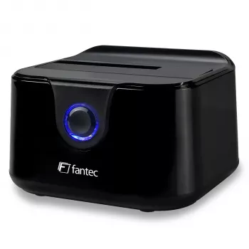 FANTEC DS-X1U3-Glanz USB 3.2 Gen 1 dokstacija 2,5 inch SATA HDD/SSD, spīdīgi melna