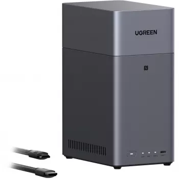 UGREEN DH2300 komplekts ar 2x Seagate IronWolf NAS 4TB CMR (Melns)