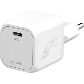 4smarts PDPlug SiC 45W USB-C sienas lādētājs balts