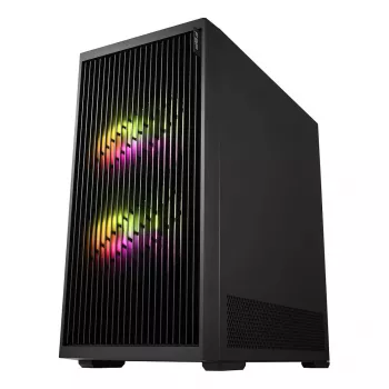 Fortron M330 Mini Tornis ar rūdītu stiklu, melns