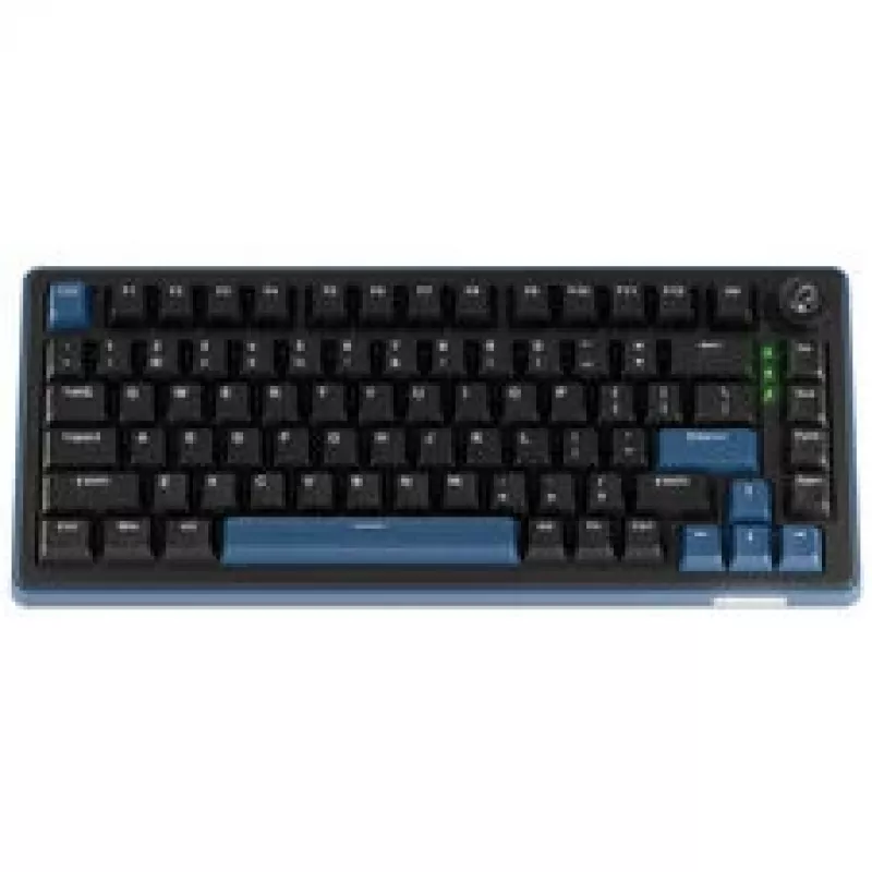 Ducky OK-M 75 spēļu tastatūra, 75%, Hot-Swappable, RGB, ANSI - KTT Baby Blue slēdži