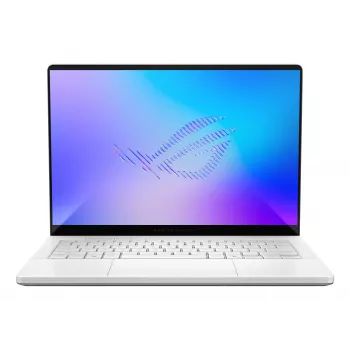 ASUS ROG Zephyrus G14 GU405AW-SY017W Copilot+ PC spēļu klēpjdators, 14 collu 3K OLED 120Hz, Intel Core Ultra 9 386H, 32GB LPDDR5x, 1TB SSD, GeForce RTX 5080 16GB, Windows 11 Home, vācu QWERTZ tastatūra