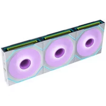 Lian Li UNI FAN SL-INF 120 FLEX bezvadu ARGB 3 paku komplekts balts korpusa ventilators