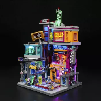 LUMIBRICKS Cyberpunk Neoncity Gamestack LED neona zīme