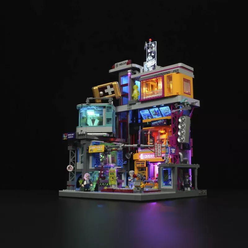 LUMIBRICKS Cyberpunk Neoncity Gamestack LED neona zīme
