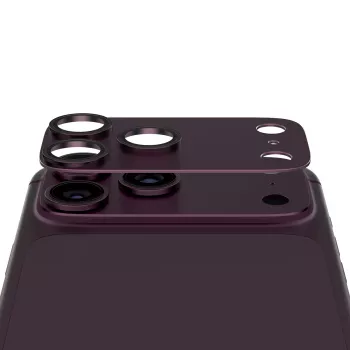 PanzerGlass Fender iPhone 18 Pro Max kameras lēcas aizsargs - Dark Cherry