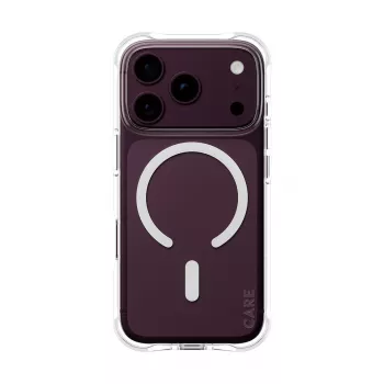 CARE by PanzerGlass Samba Case iPhone 17/18 Pro caurspīdīgs balts MagSafe