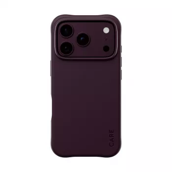 CARE by PanzerGlass Samba Maciņš iPhone 17 Pro / 18 Pro - tumšais ķirsis, MagSafe, pārstrādāta plastmasa, D3O Bio, 3.6m kritiena aizsardzība