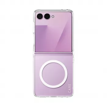 PANZERGLASS CARE Urban Case Clear with White Qi Samsung Galaxy Z Flip8 / Z Flip7