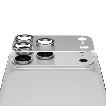 PanzerGlass Fender kameras objektīva aizsargs iPhone 15 Pro/15 Pro Max - Sudraba