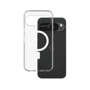 PanzerGlass Care by Urban Combat Maciņš ar Qi bezvadu uzlādi Google Pixel 11 Pro XL - Caurspīdīgs/Balts