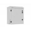 10 collu sienas/pola montāžas rack skapis, IP55 hermētisks, 420x300x500 mm, pelēks, salikts