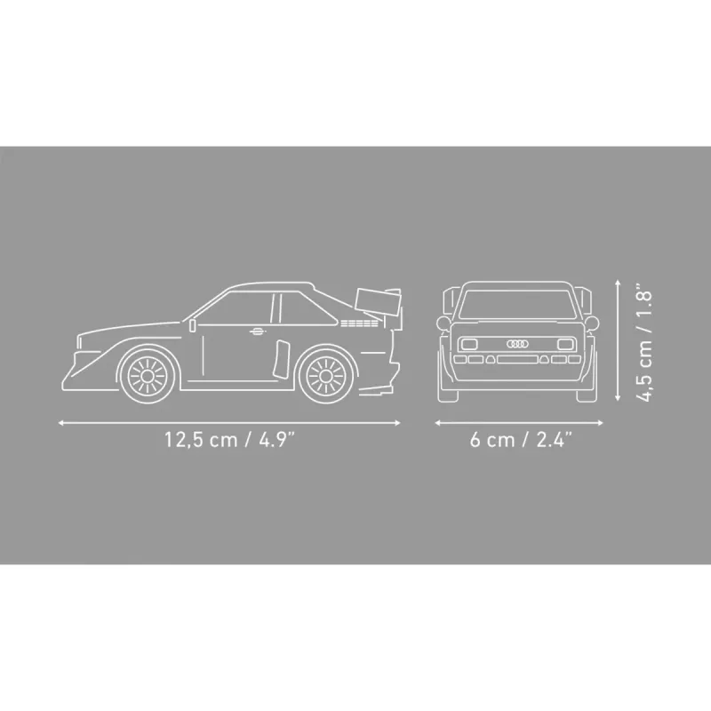 COBI Audi quattro S1 E2 modelis mērogā 1:35