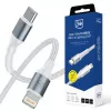 3mk Hyper Cable N-SERIES USB-C uz Lightning 3m PD 3.0 9V/3A 27W Balts