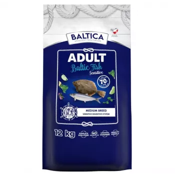 BALTICA Excellent Sensitive Baltic Fish Medium Breed Mono sausā barība suņiem 12kg
