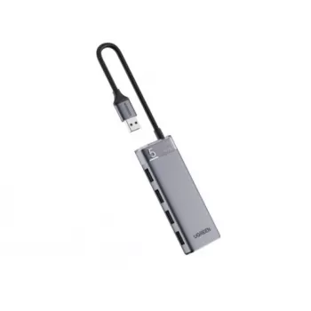 UGREEN USB-C Hub CM653 4 portu USB-A 5Gbps ar 100W PD, Space Grey