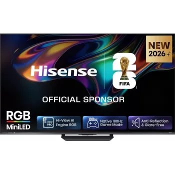 Hisense 65UR8DS 65 collu QD-Mini LED 4K UHD Smart TV ar Google TV, 144Hz, Dolby Vision IQ, 2000 nits, 2.1.2ch 60W Audio