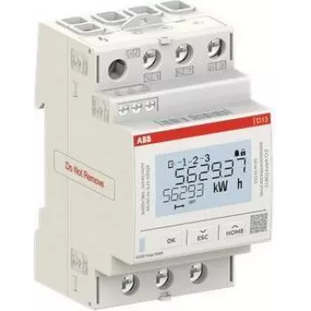 ABB D13 15-M 65 vienfāzes elektroniskais enerģijas skaitītājs 65A tiešā pieslēguma ar impulsa izeju