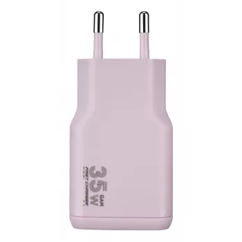 TUCANO ONE POWER KIT 35W GaN lādētājs ar 60W USB-C kabeli, rozā