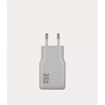 TUCANO ONE POWER KIT 35W GaN lādētājs ar 60W USB-C kabeli - Sudrabs