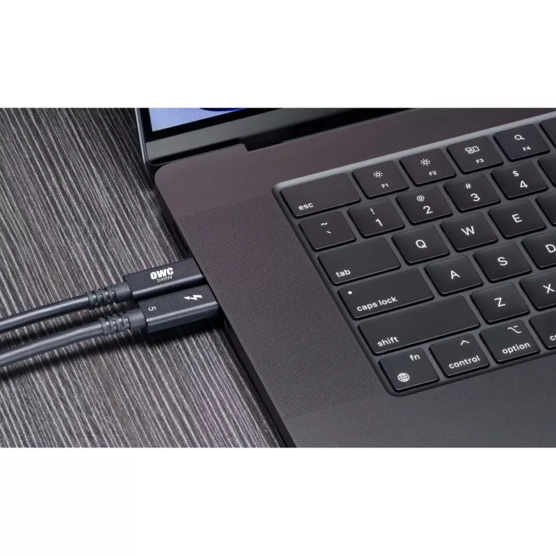 NewerTech OWC Thunderbolt 5 / USB-C kabelis (melns, 2 m)