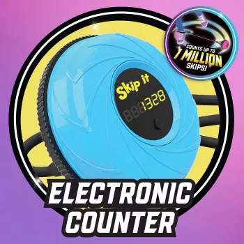 Just Play Skip It Deluxe Petrol - potītes lēkšanas rotaļlieta ar skaitītāju un mirgojošām gaismām bērniem no 6 gadiem