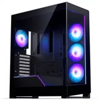 Phanteks NV5X Mid-Tower korpuss, E-ATX, rūdīts stikls, ARGB, melns