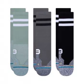 Stance Franchise Crew skriešanas zeķes 3 pāru komplekts – Multi, L izmērs