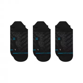 Stance Run Ultralight Tab skriešanas zeķes 3 pāru komplekts - Melnas