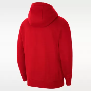 Nike Park 20 Fleece pilna rāvējslēdzēja jaka ar kapuci universitātes sarkana