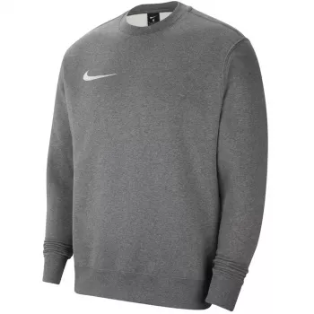 Nike Park 20 Fleece Crew Sweatshirt Tumši pelēks Heather Balts Swoosh S