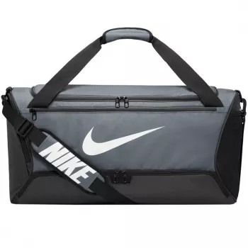 Nike Brasilia 9.5 vidēja izmēra treniņu ceļojumu soma Dark Smoke Grey/Black/White DH7710 068