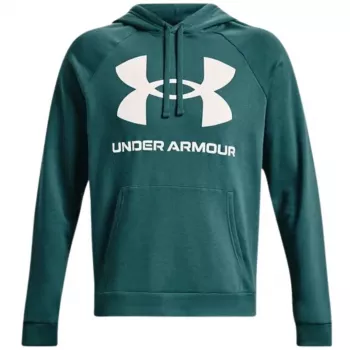 Under Armour vīriešu Rival Fleece Big Logo kapuce Marine OD Green