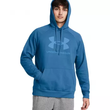 Under Armour Rival Fleece Logo HD vīriešu kapuce Academy Blue M