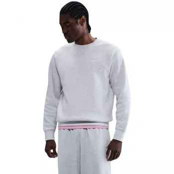Nike vīriešu Club Fleece Crewneck svīteris tumši pelēkā heather krāsā, L izmērs