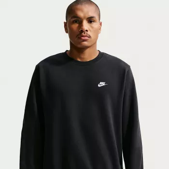 Nike Club Fleece vīriešu pullover kapuce melna S