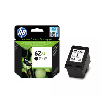 HP 62XL augstas ietilpības melnā oriģinālā tintes kasetne
