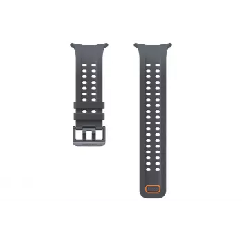 Samsung Marine Band (S/M/L) Galaxy Watch Ultra2 - melna fluorogumijas siksniņa ar D-āķa aizdari, 22mm, ūdensizturīga