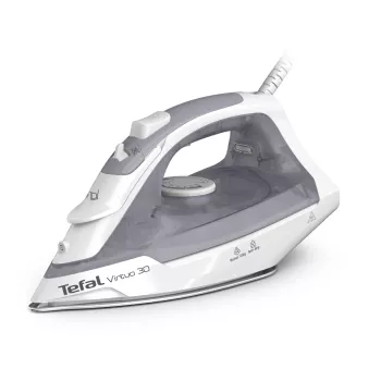 Tefal Easygliss Eco FV5782 tvaika gludeklis ar Durilium Airglide zoli, 2800 W, 260 g/min tvaika trieciens, Eco režīms, melns/zaļš