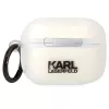 Karl Lagerfeld AirPods Pro maciņš caurspīdīgs ar Karl galvas siluetu