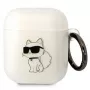 Karl Lagerfeld KLA2HNCHTCT AirPods 1/2 vāciņš caurspīdīgs Ikonik Choupette